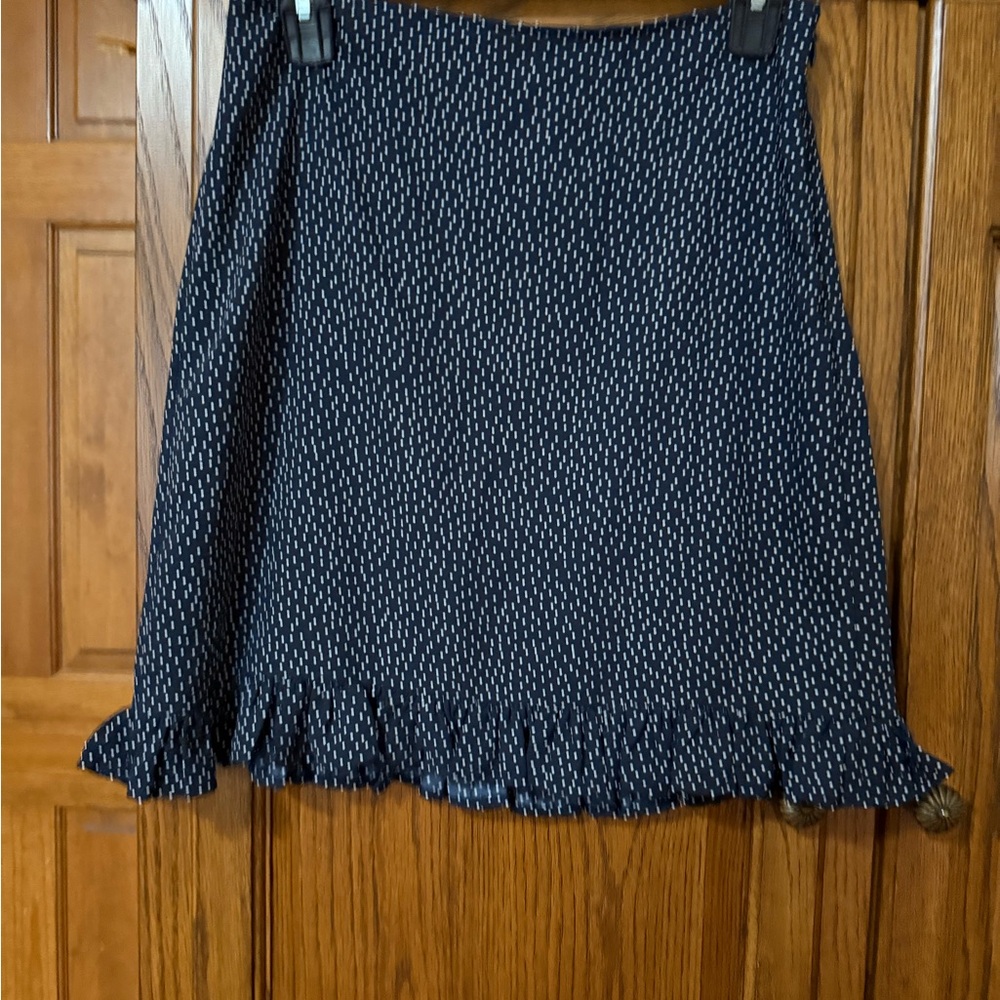 Navy Blue Ruffled Women's Skirt